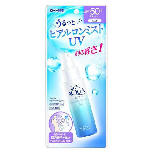 Rohto Skin Aqua Super Moisture UV Mist SPF 50+ PA++++ - Snipetell
