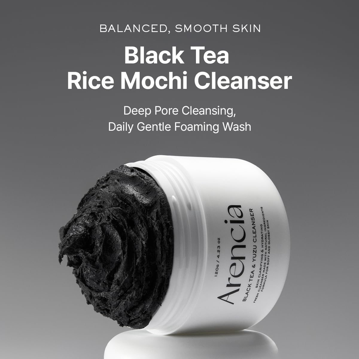 Arencia Black Tea & Yuzu Rice Mochi Cleanser - Snipetell