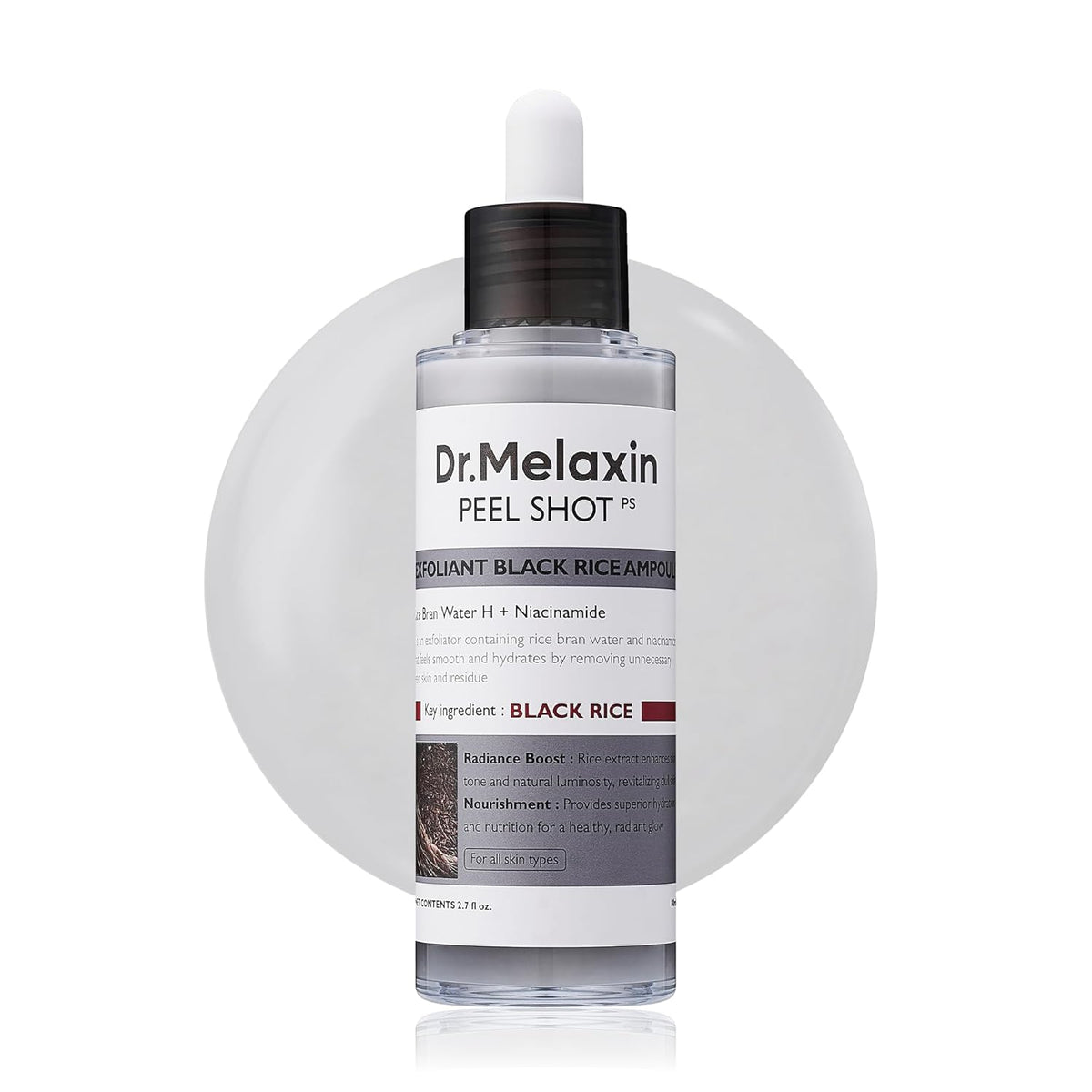 Dr. Melaxin Peel Shot Exfoliant Black Rice Ampoule - Snipetell