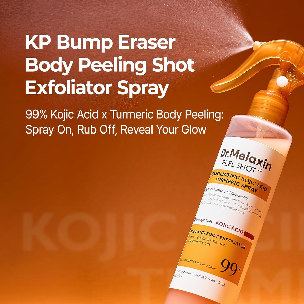 Dr. Melaxin Peel Shot Exfoliating Kojic Acid Turmeric Spray - Snipetell