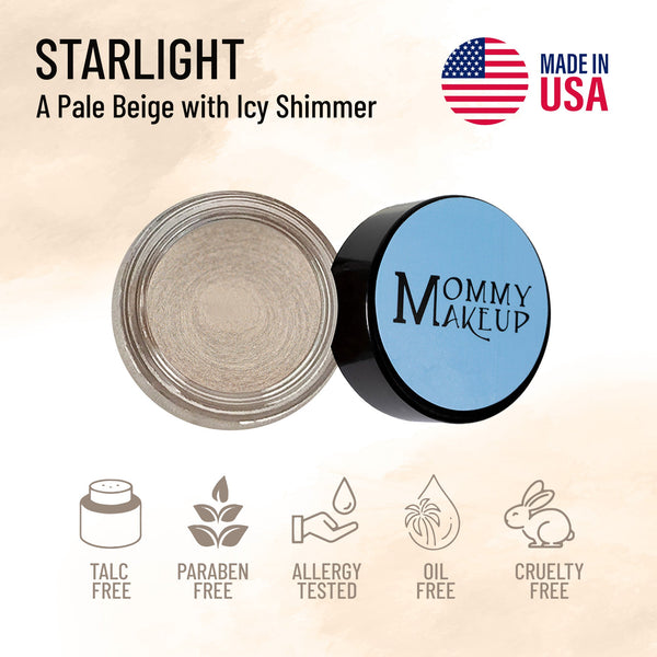 Starlight Any Wear Creme - A Waterproof Multi-tasking creme to powder product for eyes, cheeks & lips. Can be worn anywhere - Snipetell