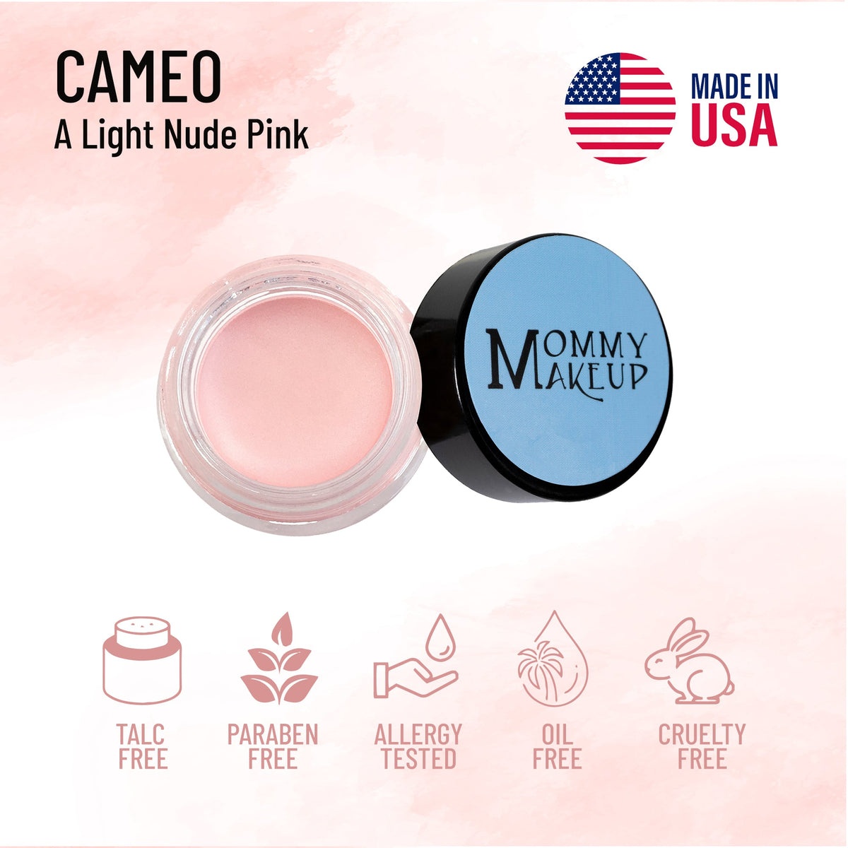 Cameo Any Wear Creme - A Waterproof Multi-tasking creme to powder product for eyes, cheeks & lips. Can be worn anywhere - Snipetell