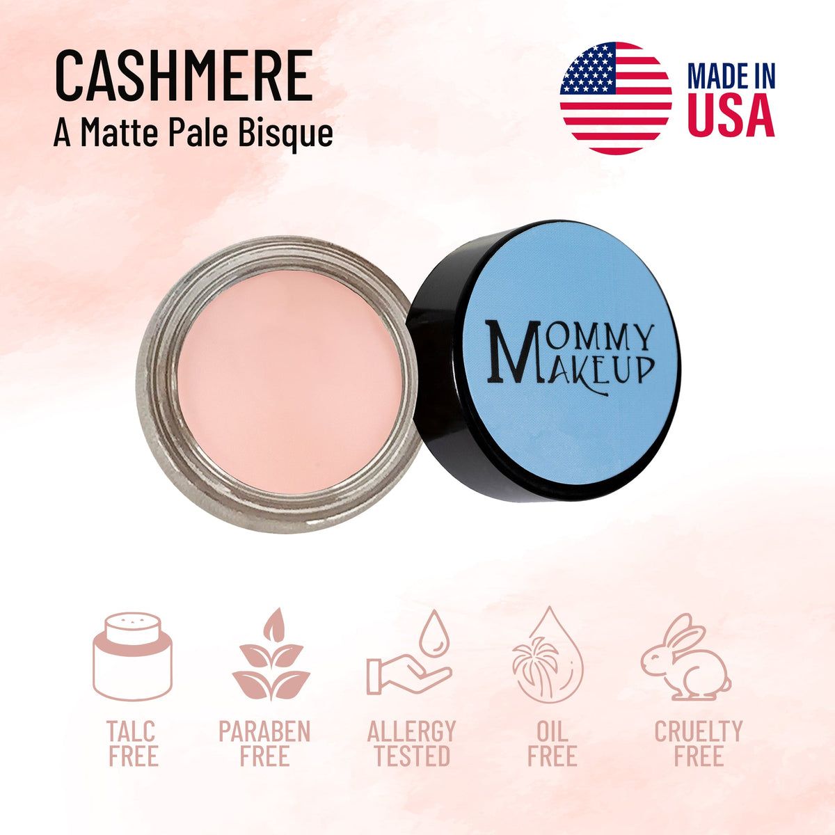 Cashmere Any Wear Creme - A Waterproof Multi-tasking creme to powder product for eyes, cheeks & lips. Can be worn anywhere - Snipetell
