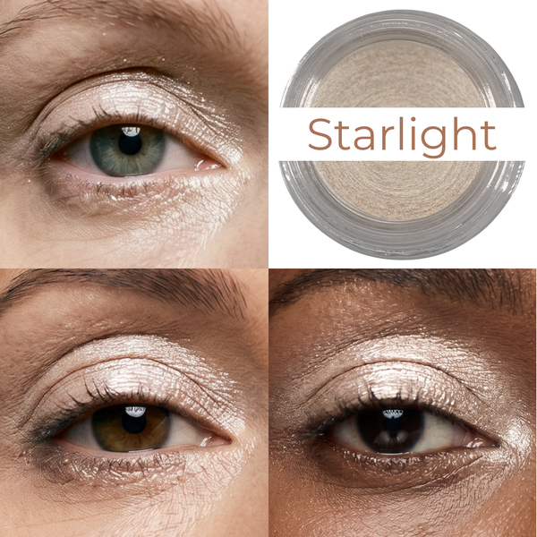 Starlight Any Wear Creme - A Waterproof Multi-tasking creme to powder product for eyes, cheeks & lips. Can be worn anywhere - Snipetell
