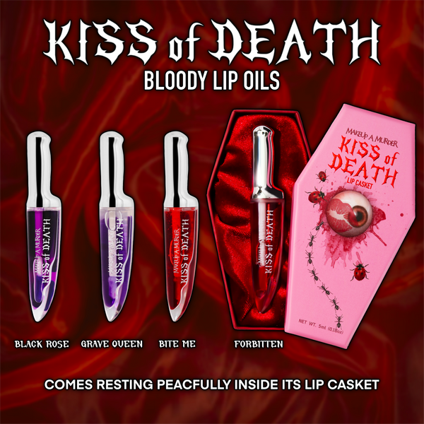 KISS of DEATH Bloody Lip Oils - Snipetell