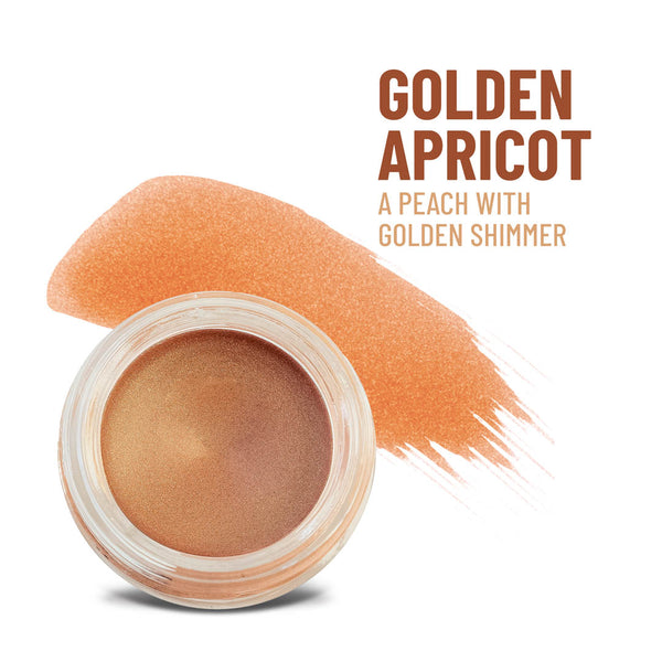 Golden Apricot Any Wear Creme - A Waterproof Multi-tasking creme to powder product for eyes, cheeks & lips. Can be worn anywhere - Snipetell