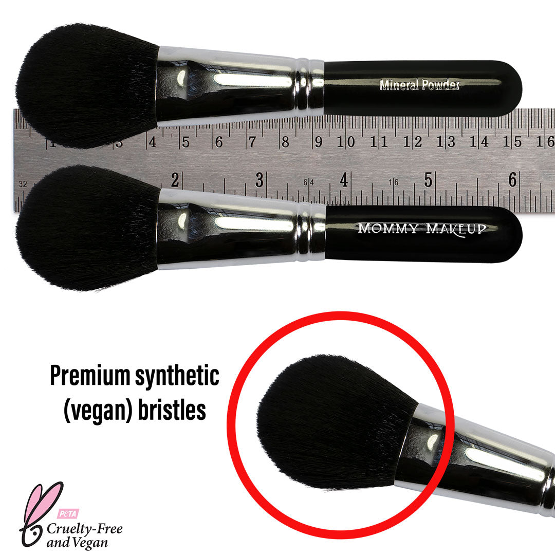 Mineral Powder Brush | Travel Sized, Vegan, Cruelty free - Snipetell