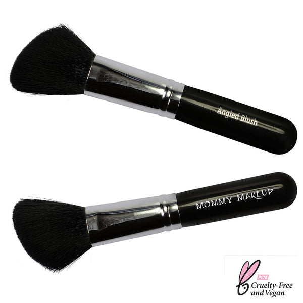 Angled Blush Brush - Hand cut, Vegan, Cruelty-free - Snipetell