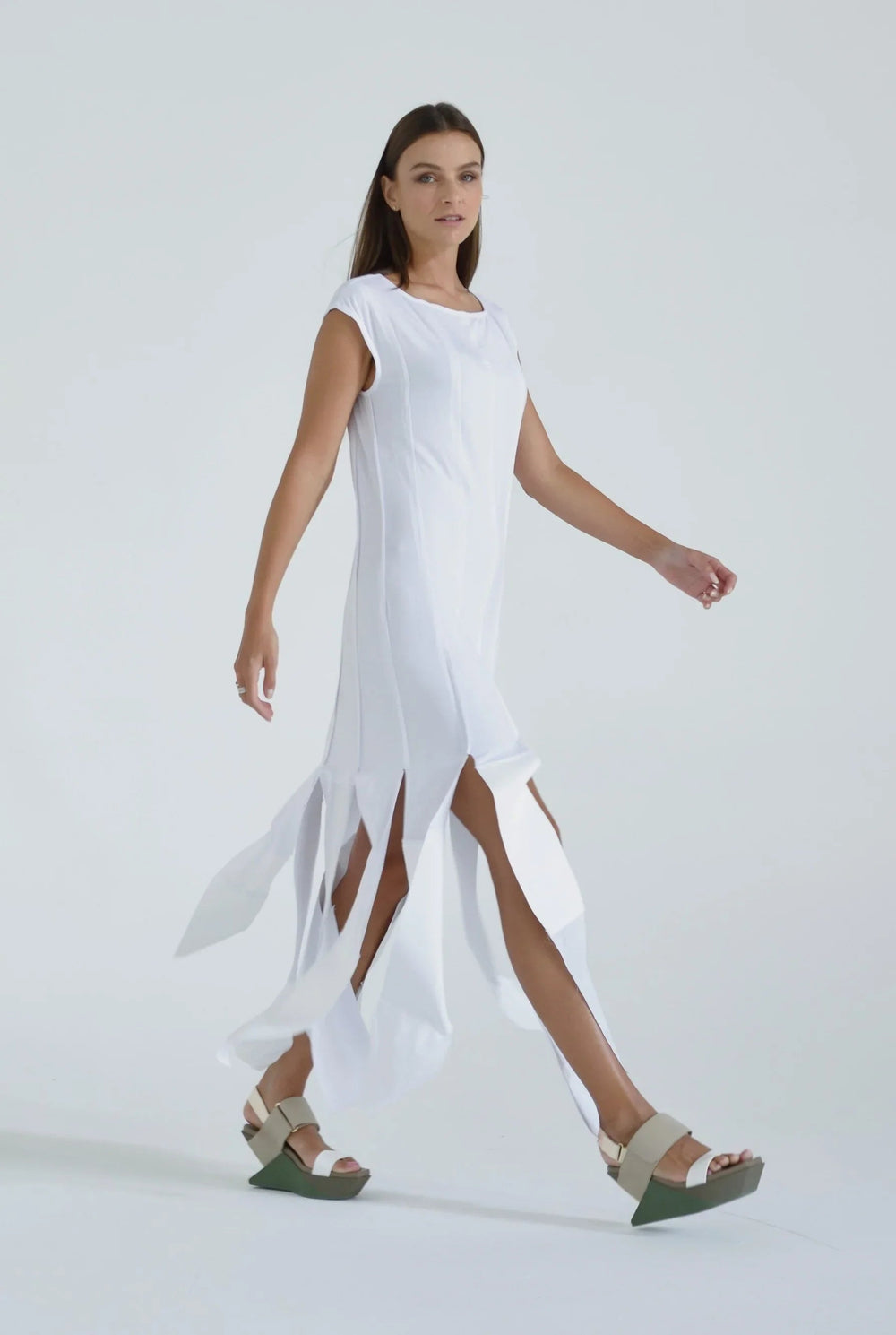 Motion Panel Maxi Dress