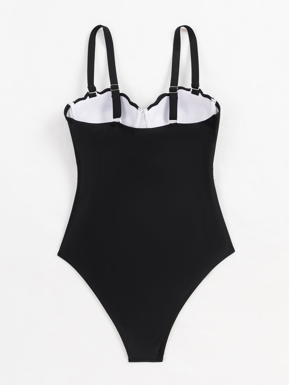 Swimsuit Women Sexy Siamese Push Up Sling Solid Color Swimsuit