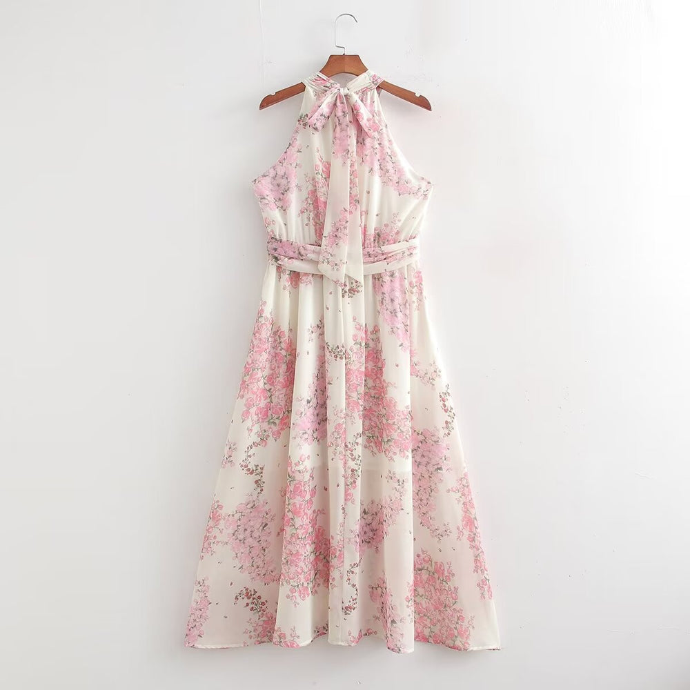 Summer Floral Holiday Dress Women Sexy Dress