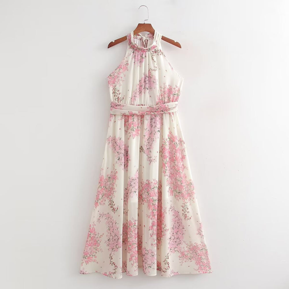 Summer Floral Holiday Dress Women Sexy Dress