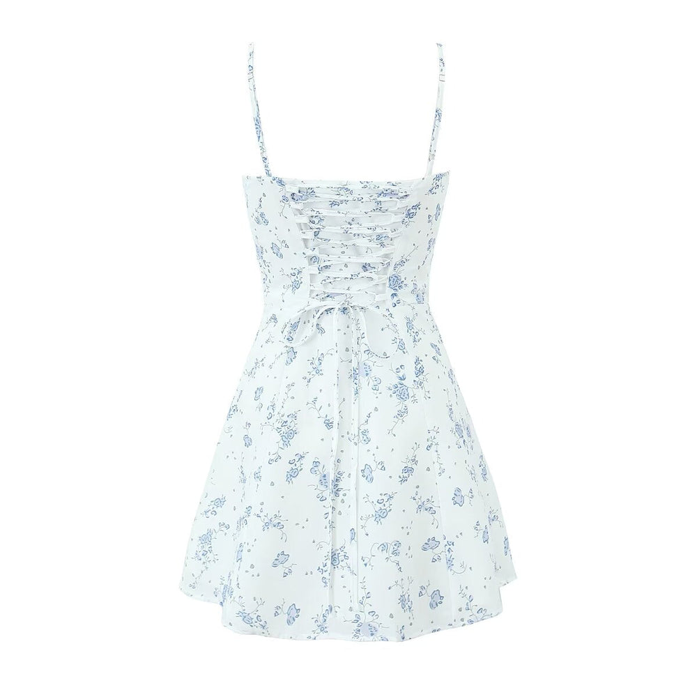 Summer Boning Corset Strap Sling Dress Backless Sexy Dress