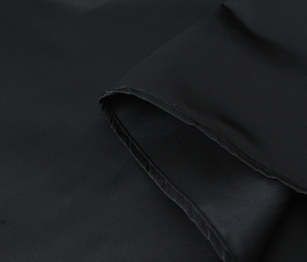 Women Solid Color Frill Strap Slim Fit Patchwork Casual Sling Dress