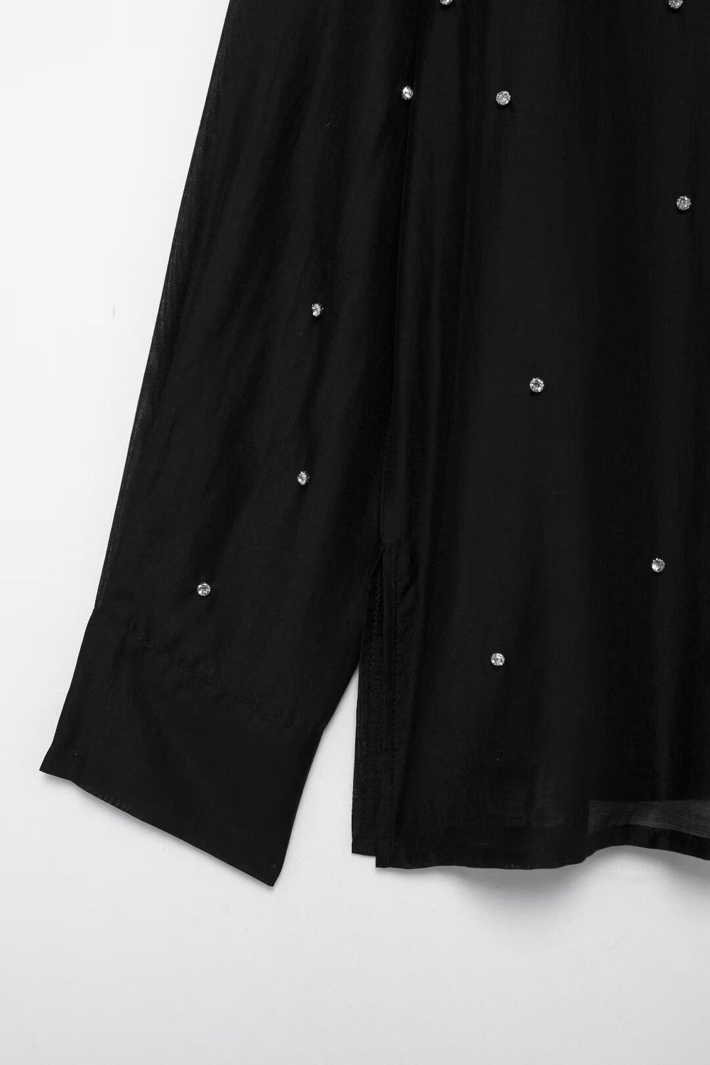 Fall Women Clothing Simple Jewelry Embroidery Shirt
