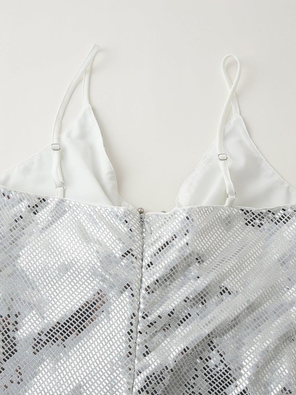 Women Clothing Sequined Long Hollow Cutout Decorative Suspender
