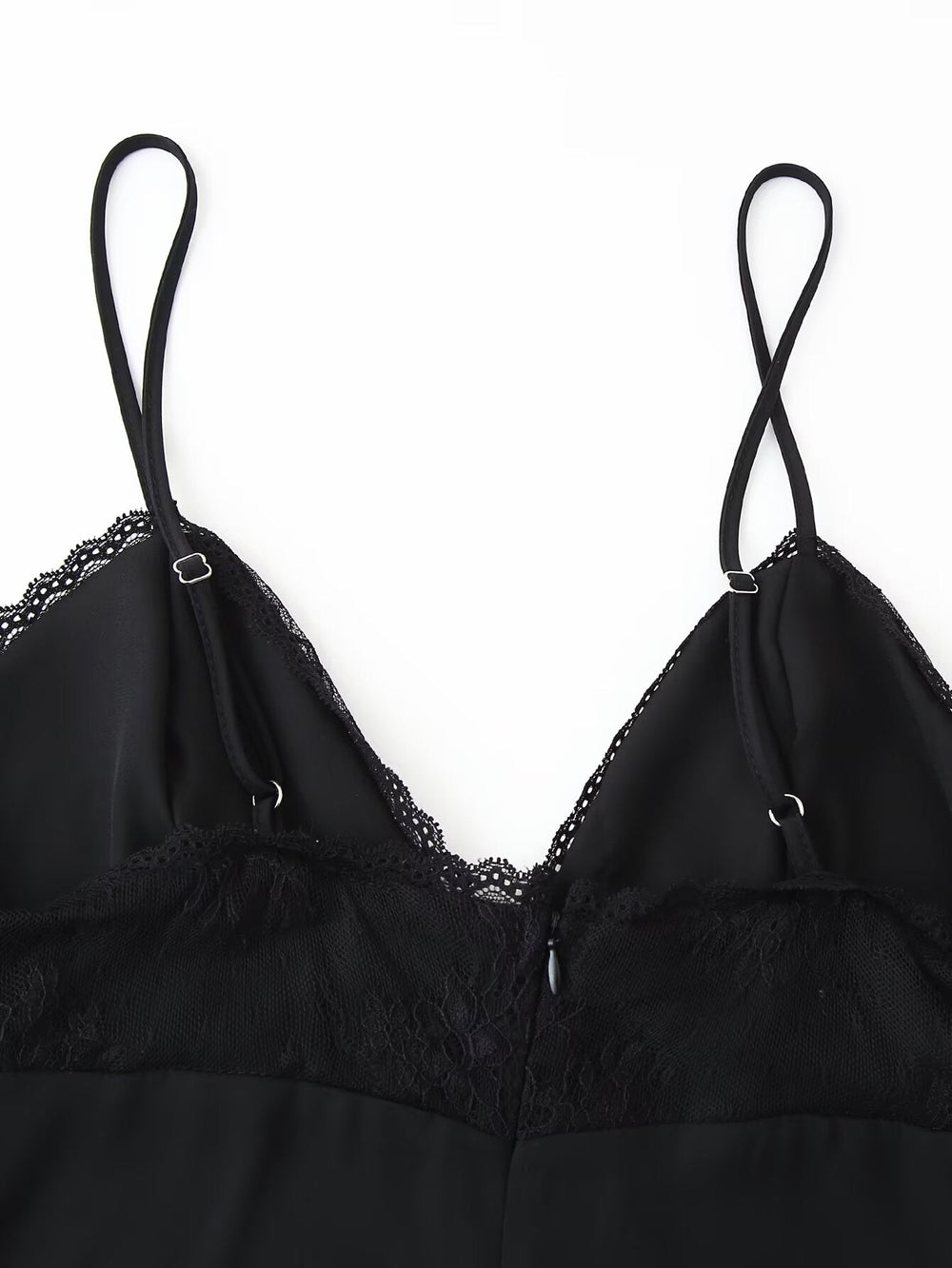 Spring Summer Sexy Halter Backless Lace V neck Patchwork Suspender