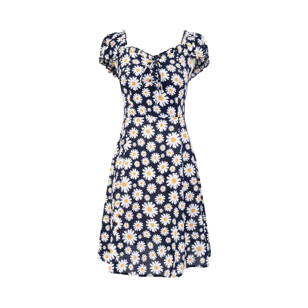 Spring Forest Girlish Pastoral Holiday Casual Printing Dress