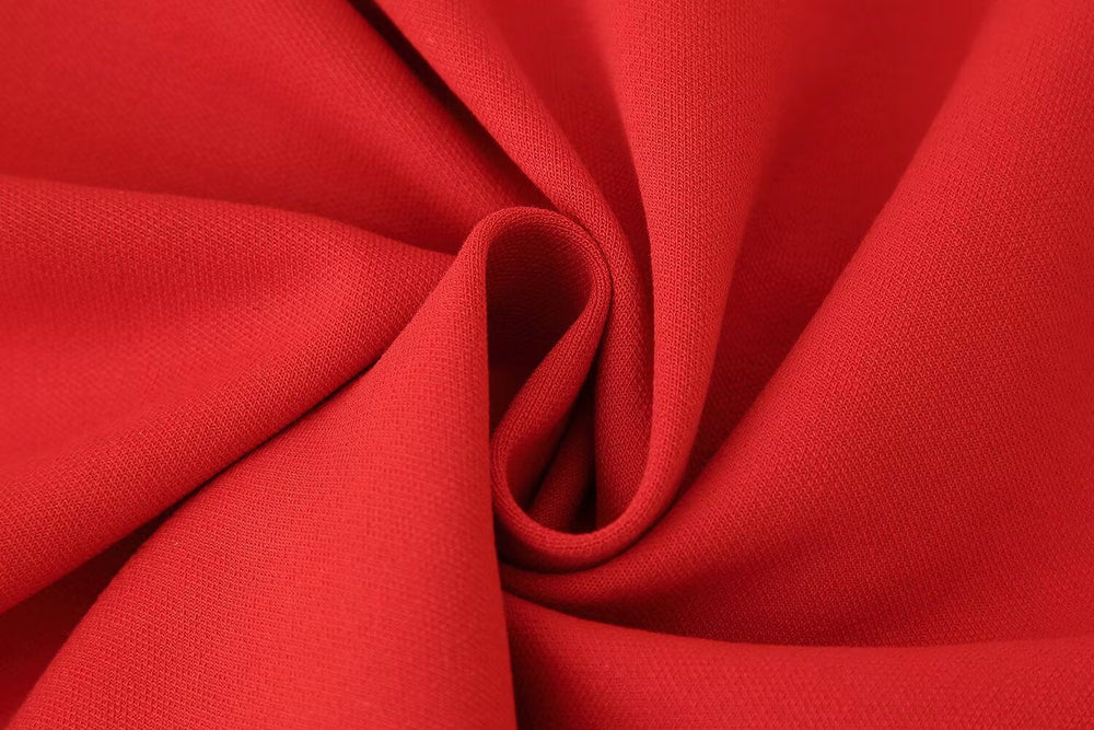 Women Clothing Spring Summer Casual Pleated Decoration Short Dress