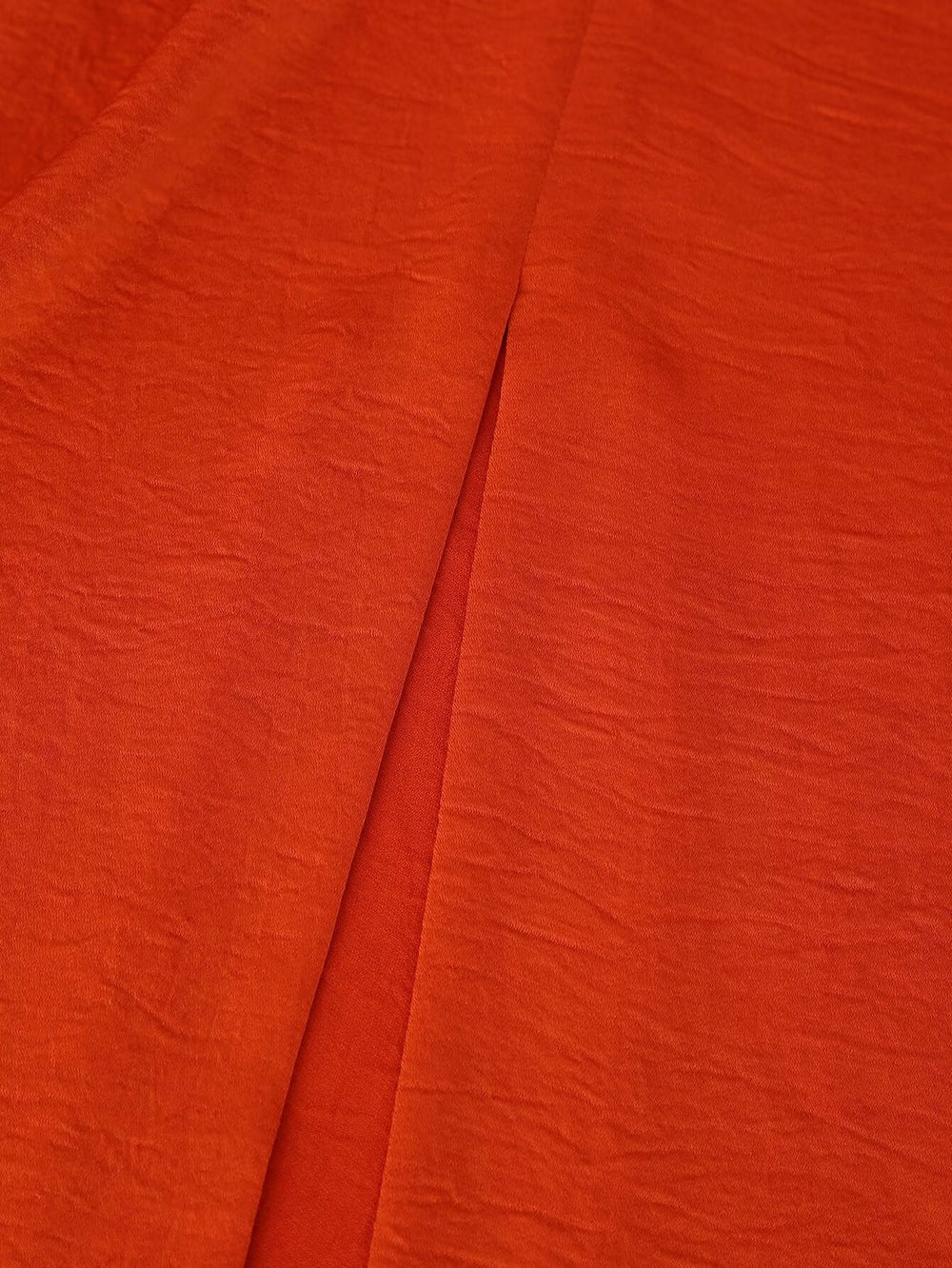 Spring Women Clothing Pleated Decorative Silk Satin Texture Dress