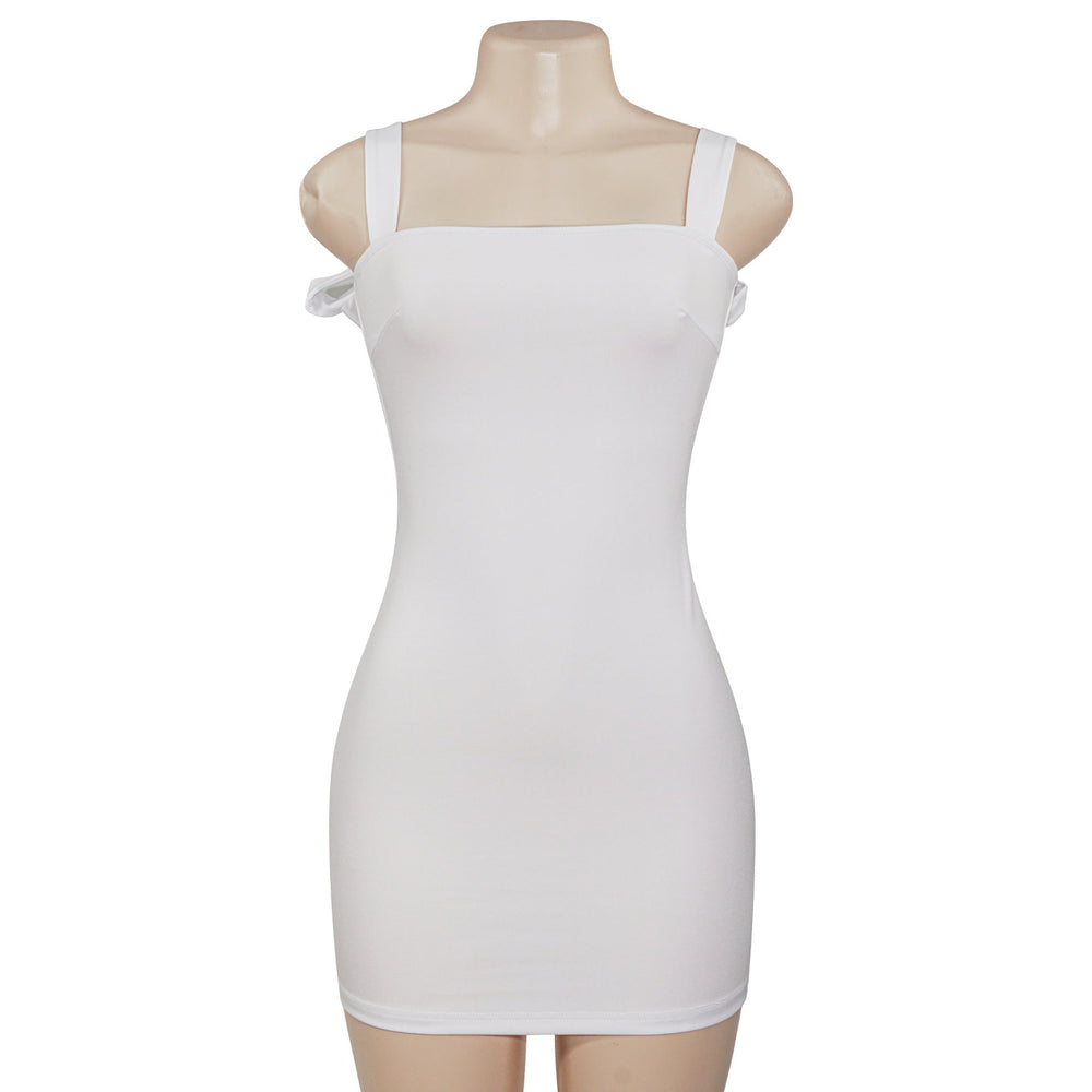 Spring Women Short Strap Internet Celebrity Solid Color Sling Sheath Sexy