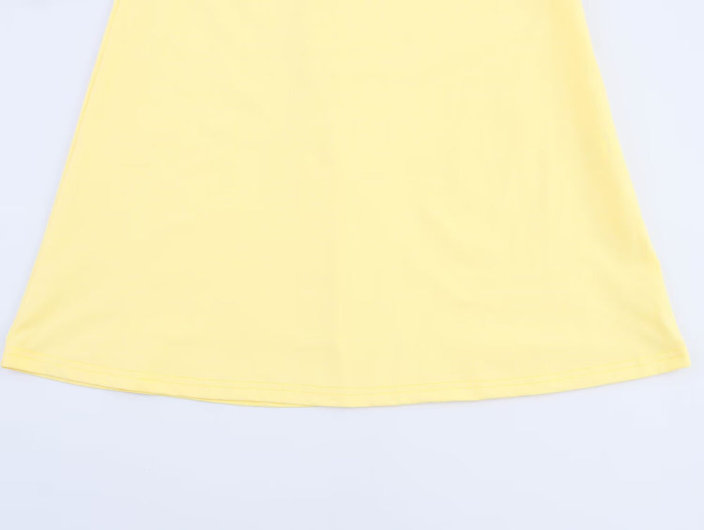 Summer Sexy Slim Fit Bare Back Hanging Collar Dress Women Dress