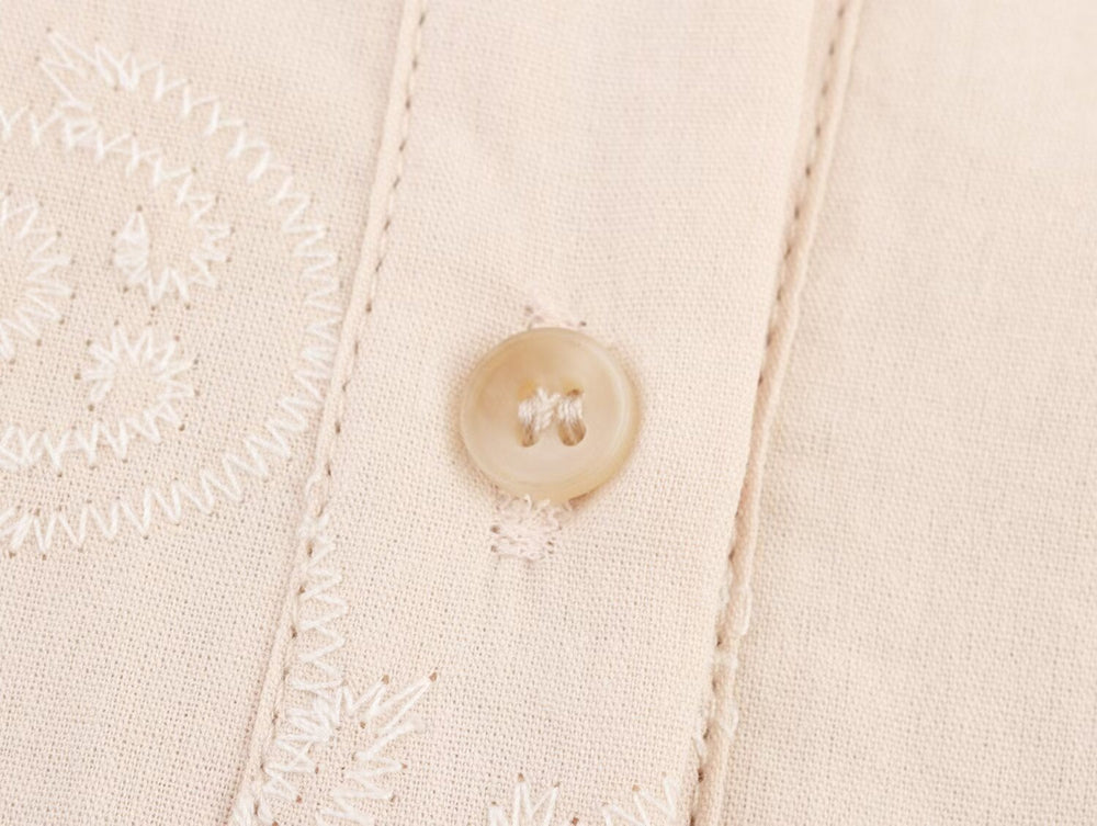 Women Clothing Summer Office Sleeveless Hollow Out Cutout Embroidery Short Dress