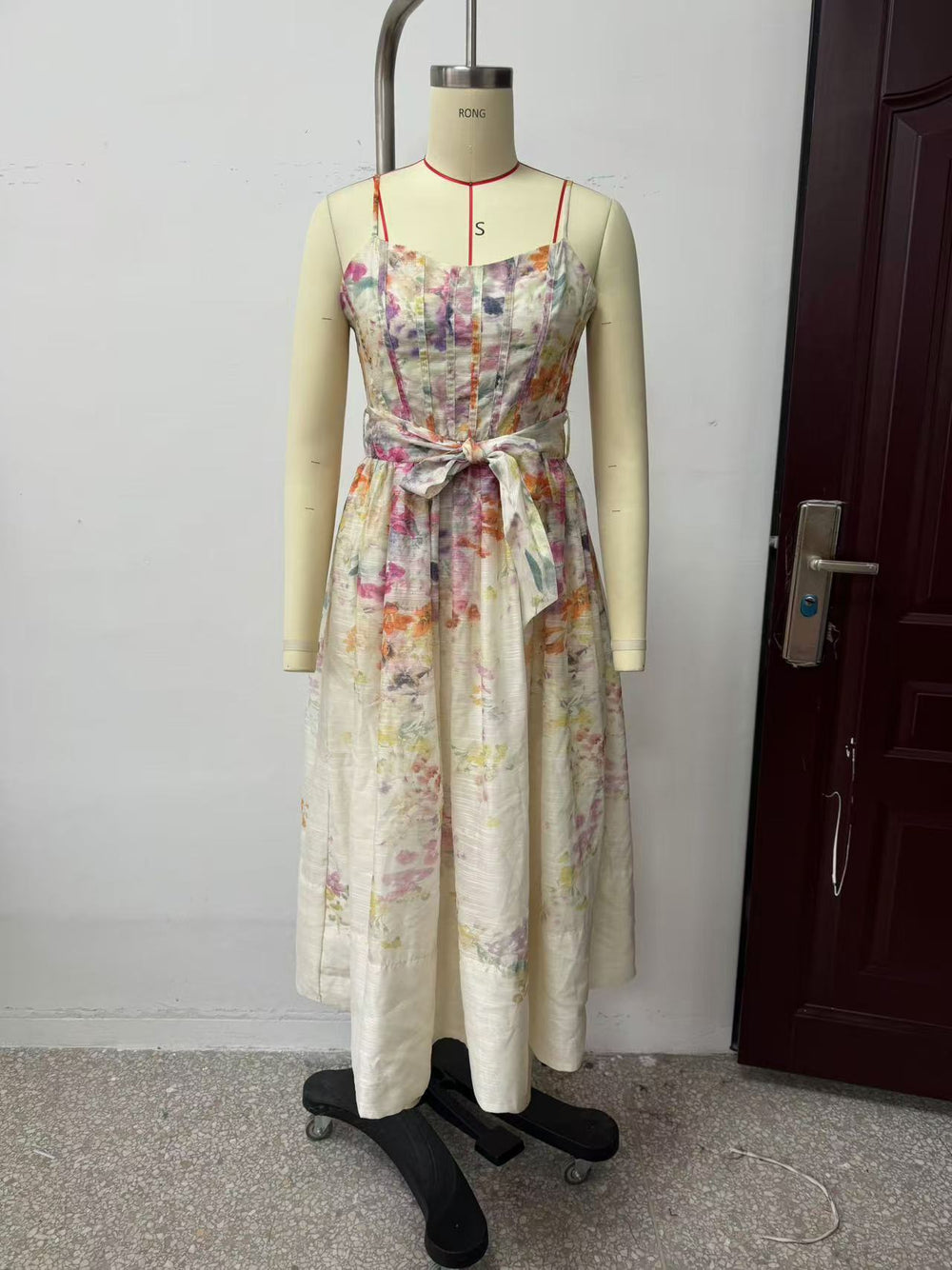 Summer Women Clothing Special Interest Positioning Printing Organza Sling Dress