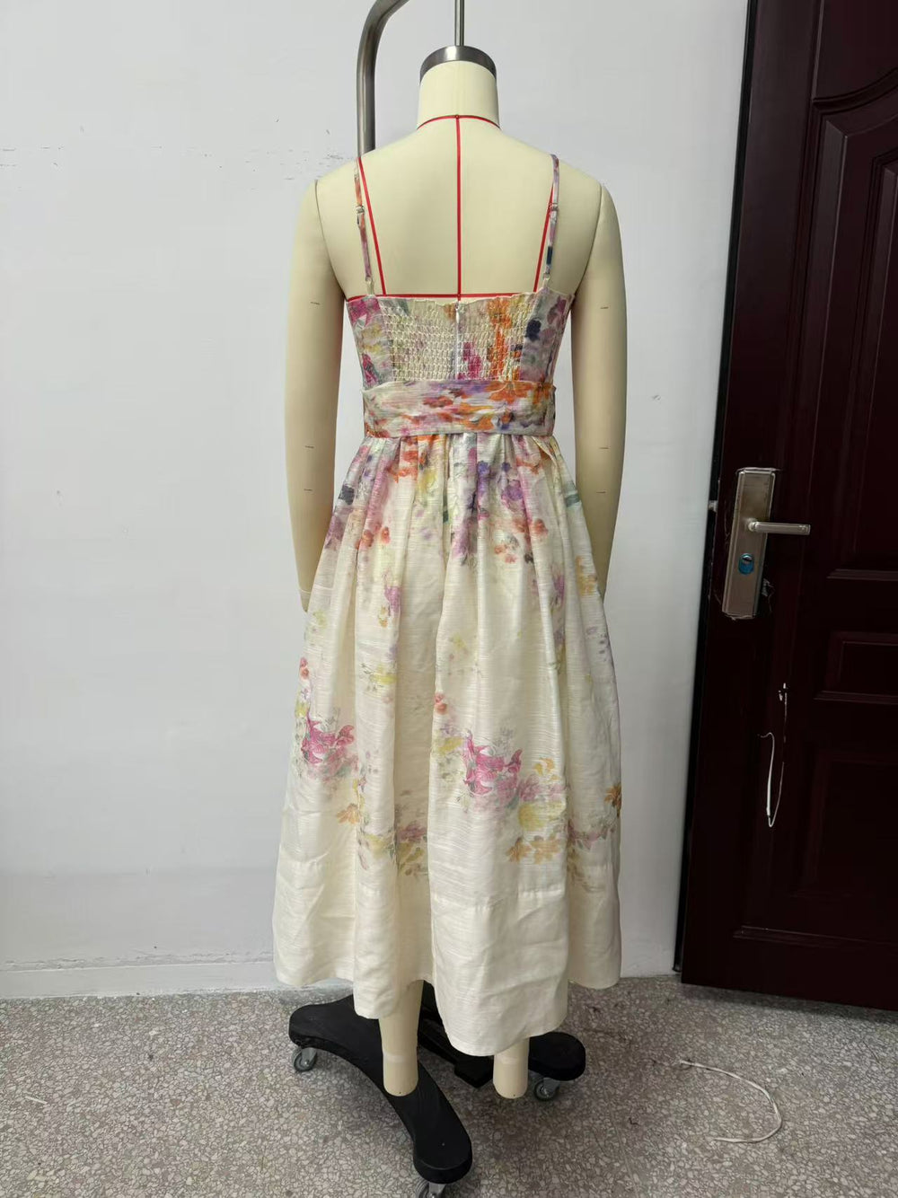 Summer Women Clothing Special Interest Positioning Printing Organza Sling Dress