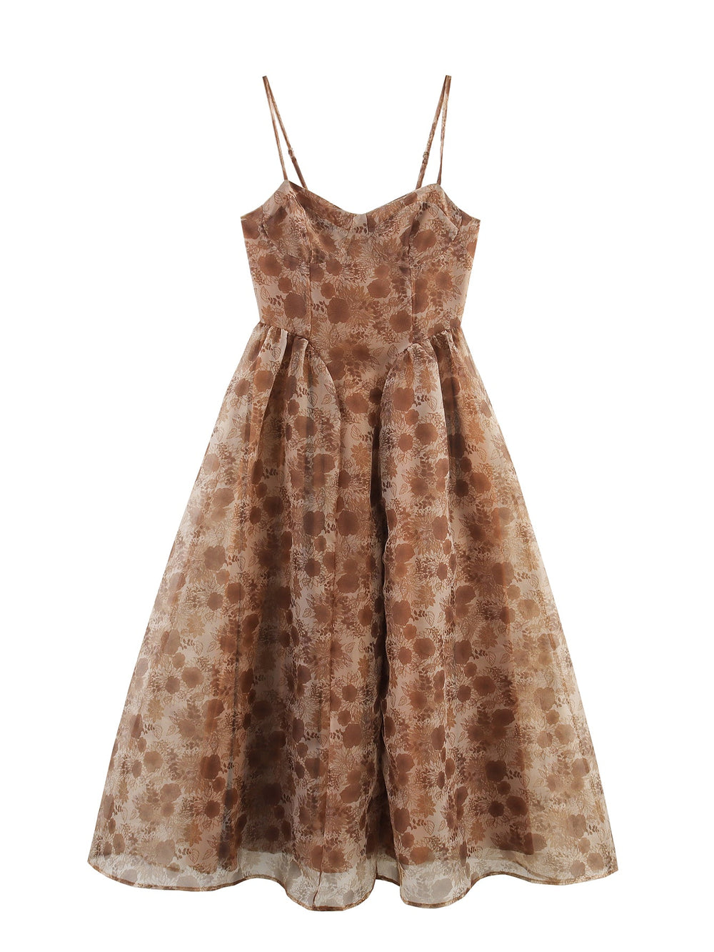 Summer Bohemian Slim Fit Slimming Organza Large Swing Sling Dress