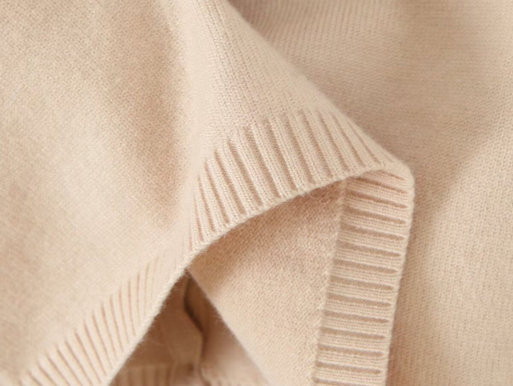 Knitted Cardigan Vest Dress Sets Women Modified Chest Waistline One Piece Long Sleeve Knitted Dress