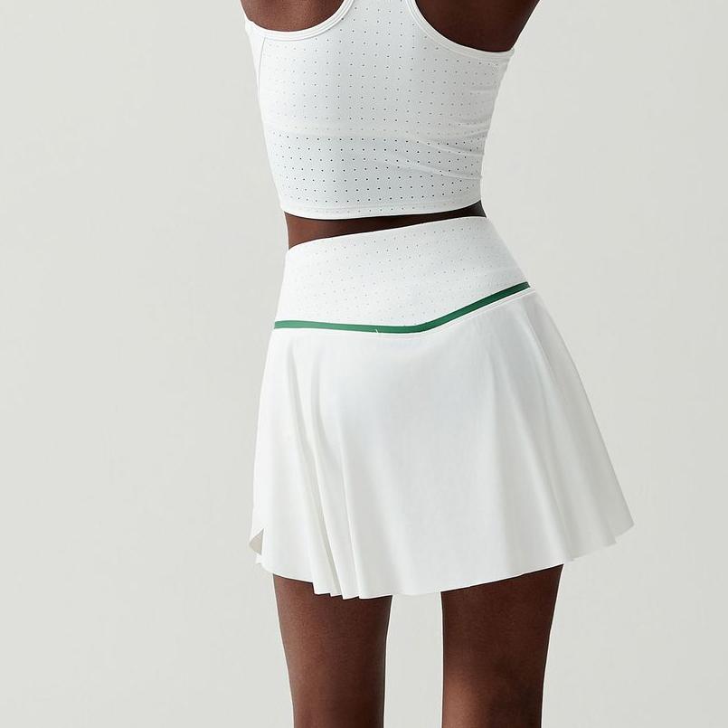 High Waist Tennis Skirt Women Anti Exposure Quick Drying Yoga Fitness Sports Skirt