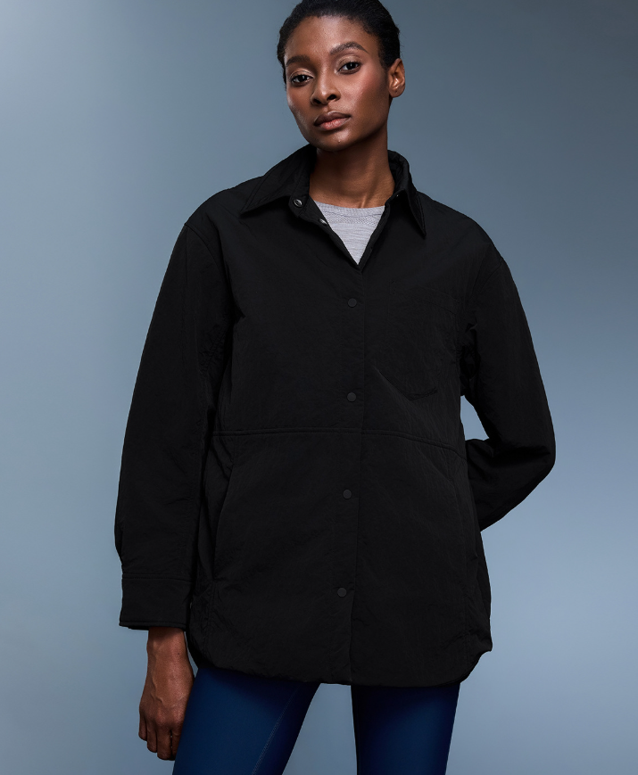 Collared Shirt Cotton Padded Coat Women Autumn Winter Simple Thickened Warm Jacket Casual Top Coat