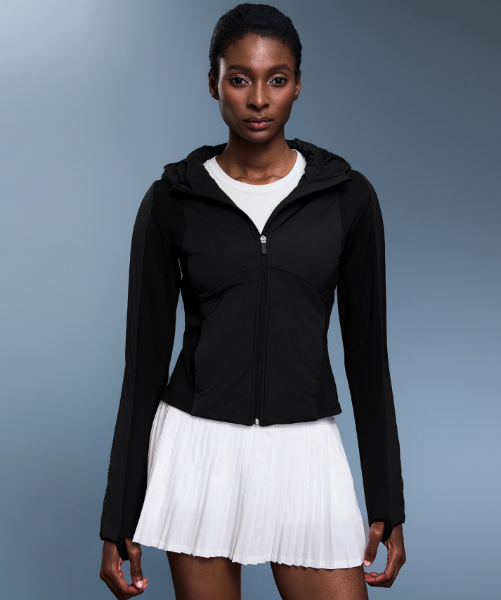 Autumn Winter Women Short Lightweight Cotton Coat Coat Slim Fit Slimming Cardigan Sports Hooded Top