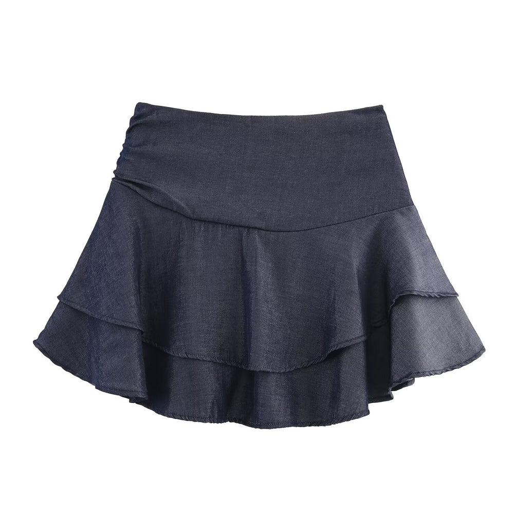 Women Clothing Western Laminated Decoration Culottes