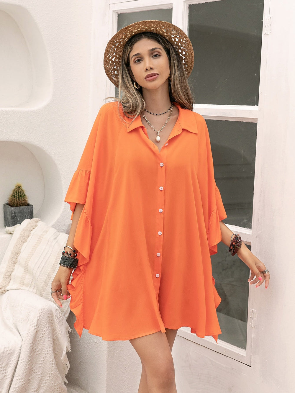 Women Casual Vacation Long-Sleeved Shirt