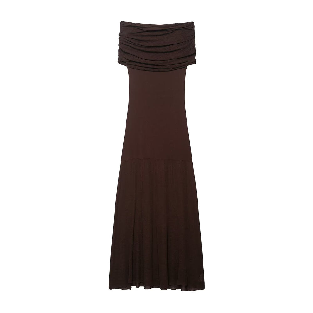 Summer Sense Cold Shoulder Knitted Dress