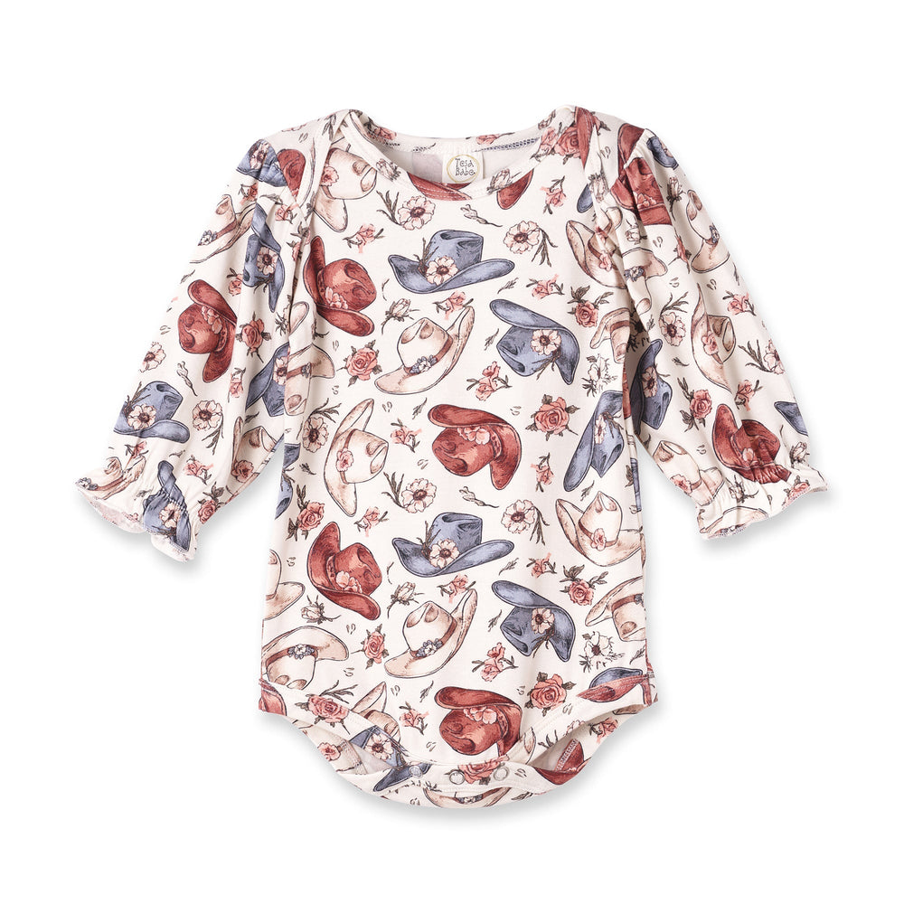 Wildflower Rodeo Cowgirl Bodysuit - Bamboo Baby One-Piece Tesa Babe