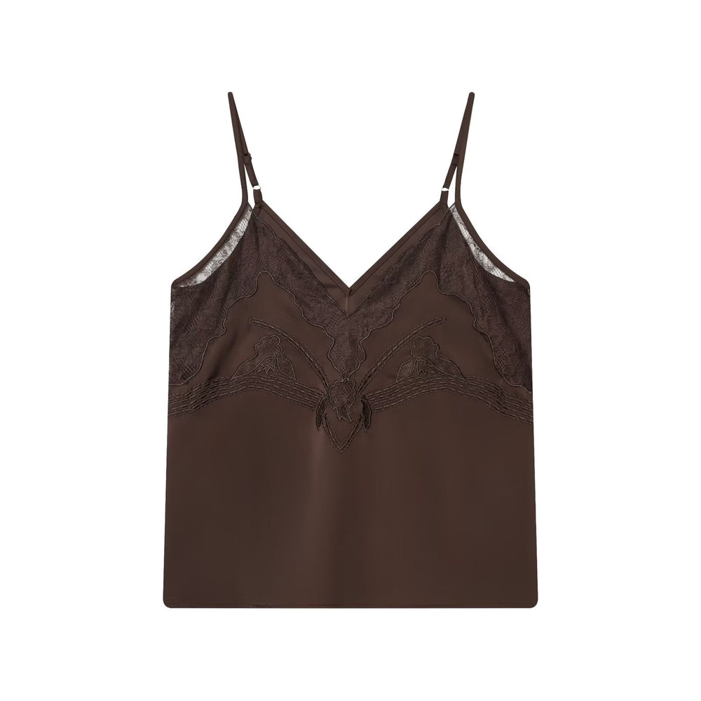 Women Clothing Spring Sexy Lace Underwear Strap Top