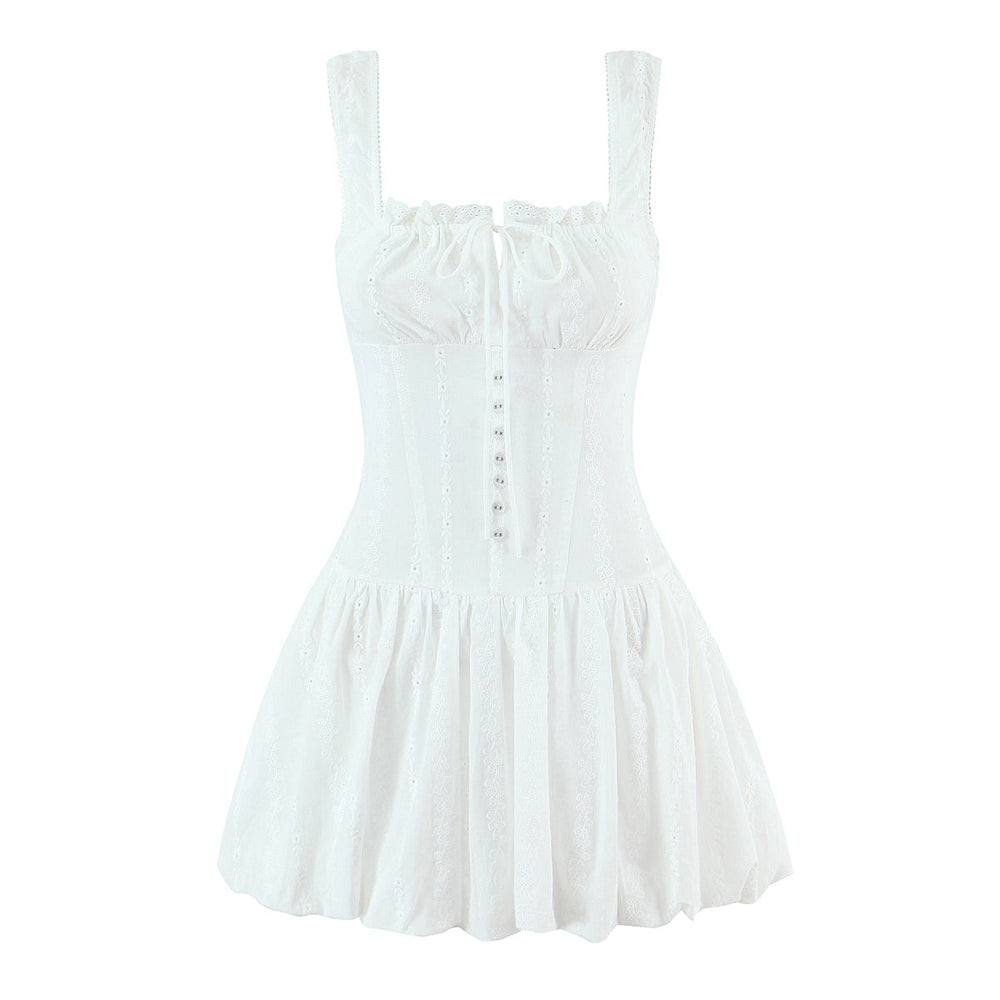 Lace Sling Women Waist Tight Design Slimming Pure Sexy Bud Short Dress