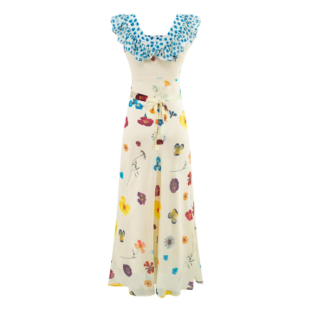 Seaside Holiday Wear Strap Floral Dress for Women Summer Super Beautiful
