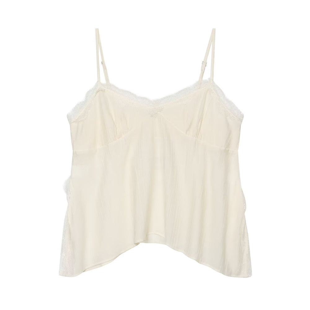 Women Clothing Wrinkle Effect Underwear Top