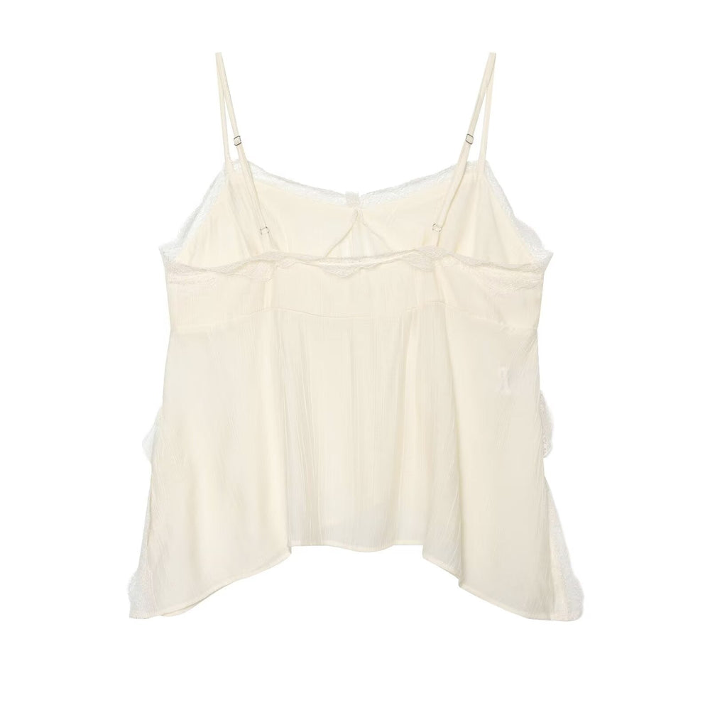 Women Clothing Wrinkle Effect Underwear Top