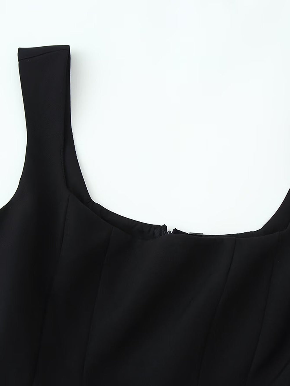 Women Clothing Fashionable All Match U Collar Vest Camisole Top