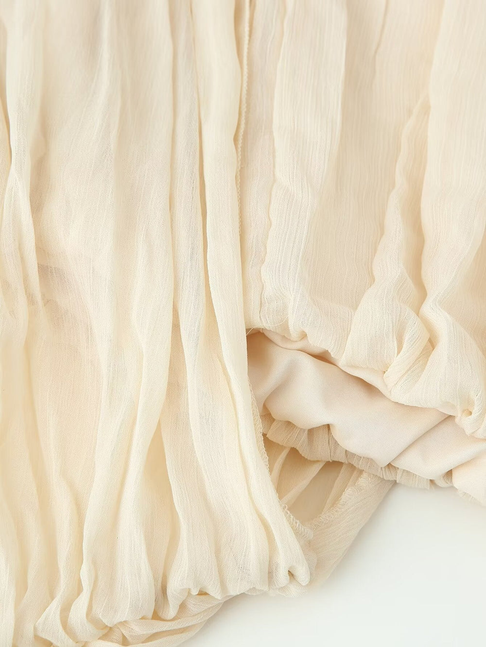Spring Summer Women Clothing All Match Office Pleated Padded Shoulder Shirt