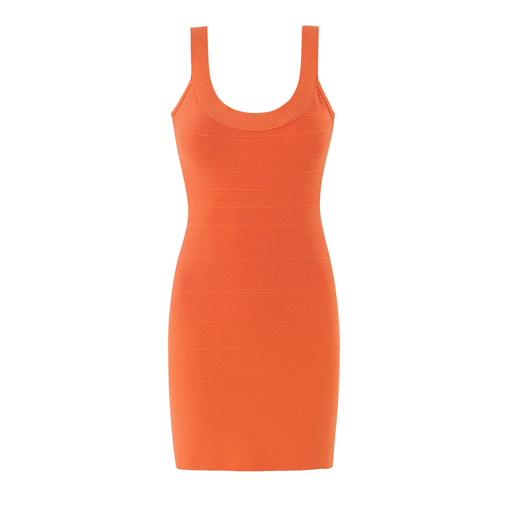 French Vintage Sexy Sexy Slim Fit Hip Knitwear Cami Dress Short Dress