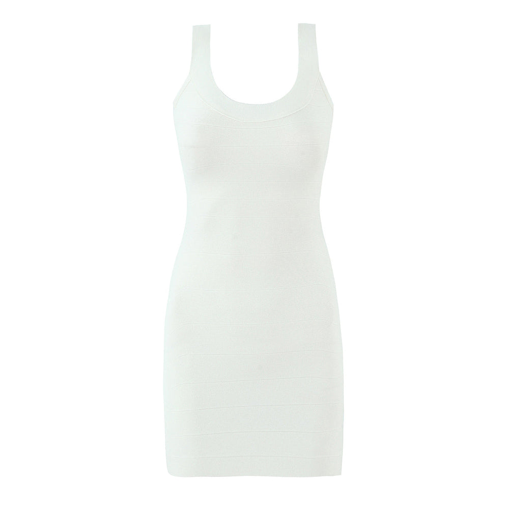 French Vintage Sexy Sexy Slim Fit Hip Knitwear Cami Dress Short Dress
