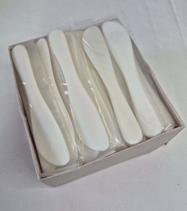 Espátulas de plástico desechables y prácticas - Caja de 100 unidades para uso en belleza y manualidades