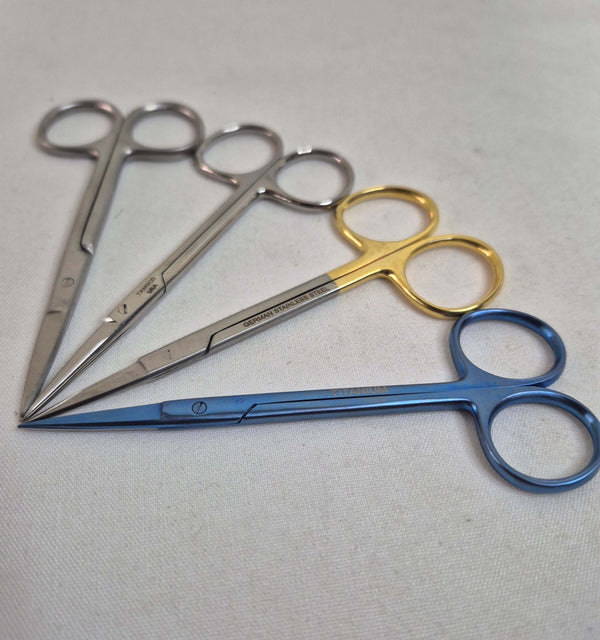 Iris Scissor, Straight 4.5" (4 options)