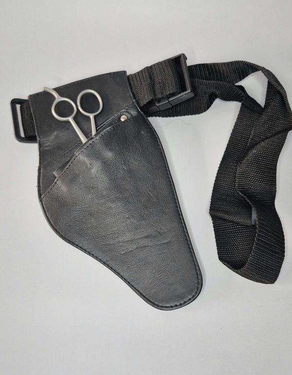 Leather holster for hair shears and tools